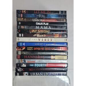 Horror DVD Lot 16 Movies (Saw Freddy Jason Chucky Jeepers Creepers, etc.)